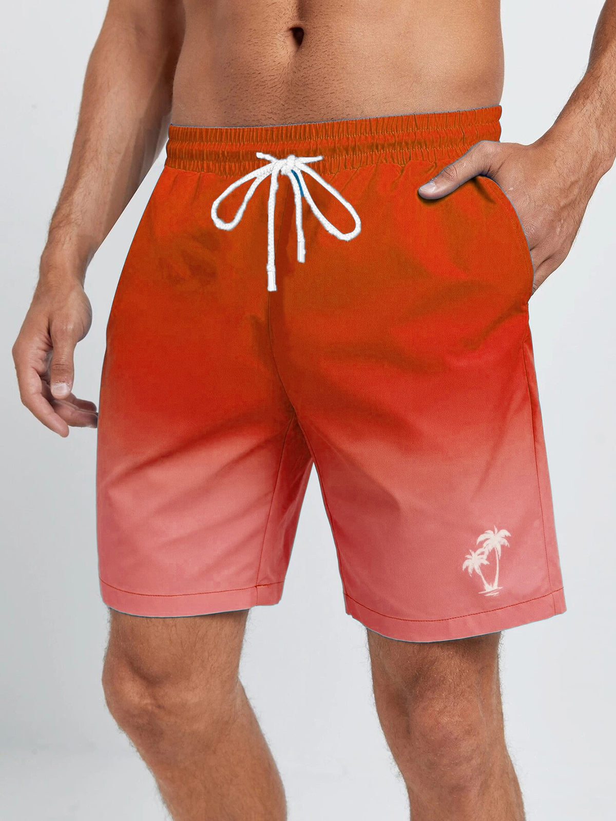 Men's Hawaiian Coconut Print Comfort Shorts