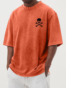 Men's 100% Cotton Halloween Simple Daily Casual Short Sleeved T-shirt