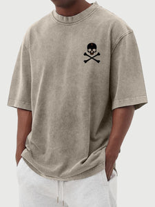 Men's 100% Cotton Halloween Simple Daily Casual Short Sleeved T-shirt