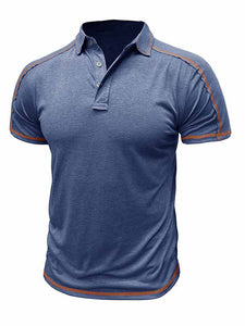 Men's Casual Basic Sports Short-Sleeved Polo Shirt