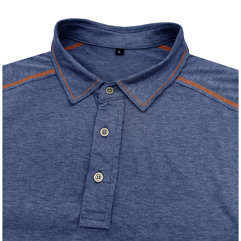 Men's Casual Basic Sports Short-Sleeved Polo Shirt