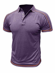 Men's Casual Basic Sports Short-Sleeved Polo Shirt