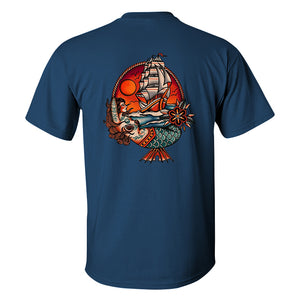 Ocean Legend Mermaid Printed Men's T-shirt