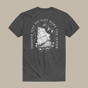 Smooth Seas Do Not Make The Sailor Print Men's T-shirt