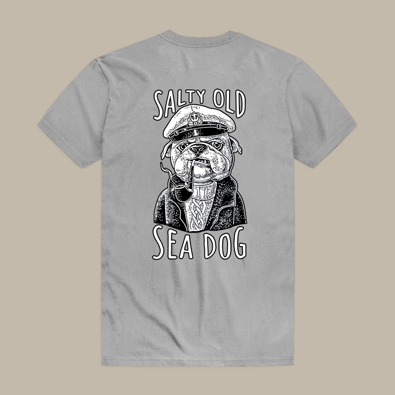 Salty Old Sea Dog Printed Men's T-shirt