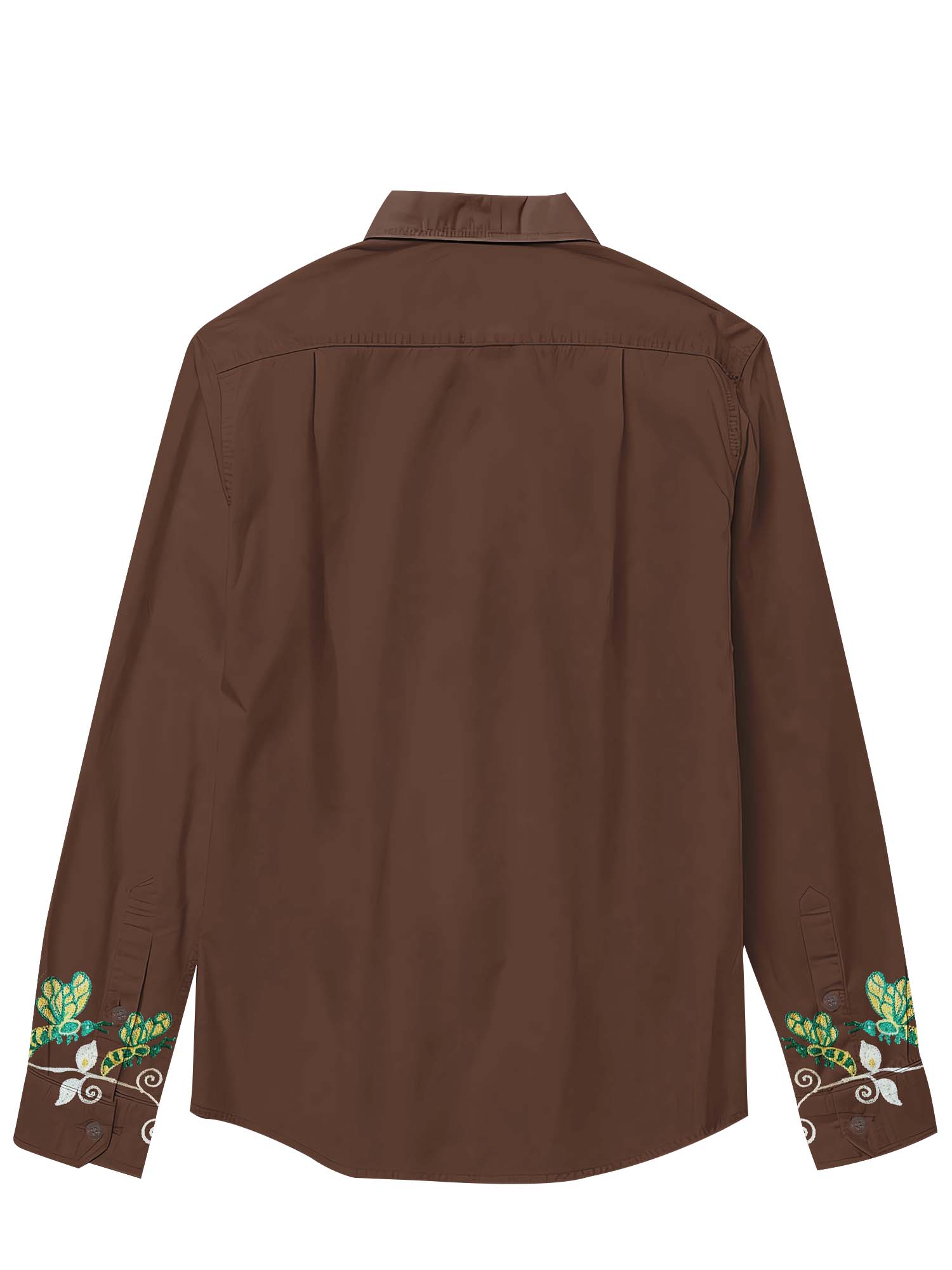 Butterfly On A Branch - 100% Cotton Long Sleeves Shirt