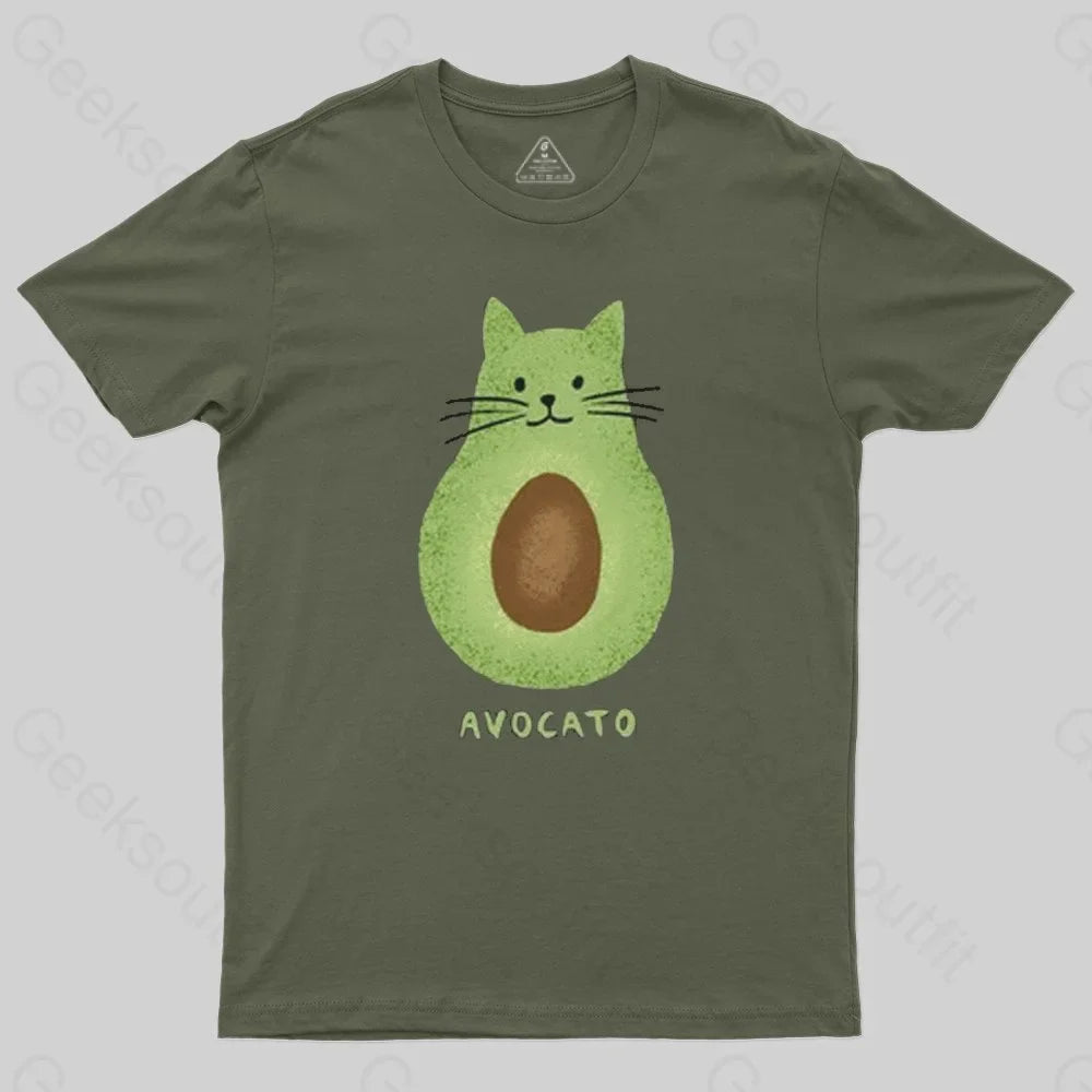 Avocato Cat Avocado Pun T-Shirt - Geeksoutfit