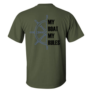 My Boat My Rules Printed Men's T-shirt