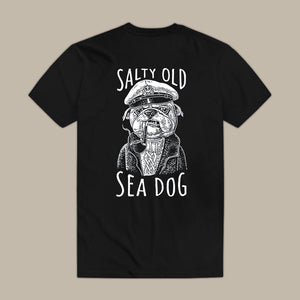 Salty Old Sea Dog Printed Men's T-shirt