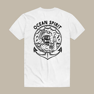 Ocean Spirit Skull Printed Men's T-shirt