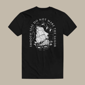 Smooth Seas Do Not Make The Sailor Print Men's T-shirt