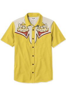 Western Cowcat - 100% Cotton Shirt