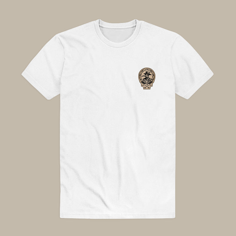Vintage Plague Doctor Print Men's T-shirt