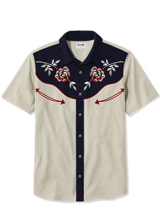 Rose Cowboy - 100% Cotton Shirt