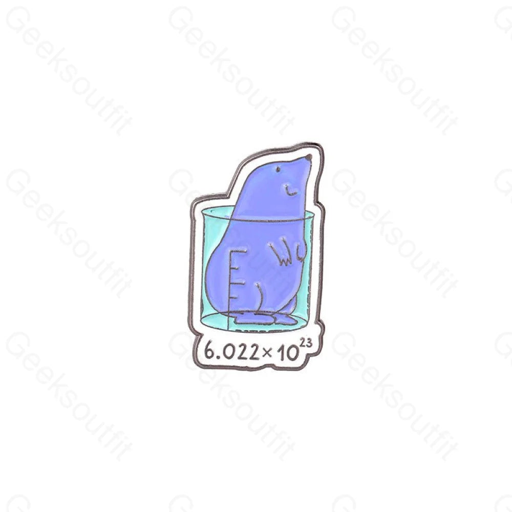 Chemical Equation Enamel Pins