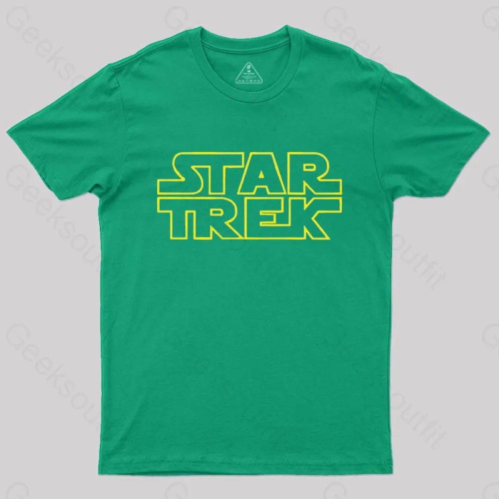 Cosmic Voyage Sw Parody Nerd T-Shirt Green / S