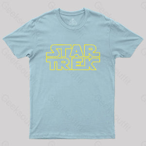 Cosmic Voyage Sw Parody Nerd T-Shirt Light Blue / S