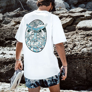 Whale Catching Printed Men's T-shirt