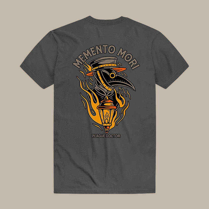 Memento Mori Plague Doctor Printed Men's T-shirt