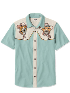 Cowboy Dog - 100% Cotton Shirt