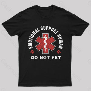 Emotional Support Human T-Shirt Black / S