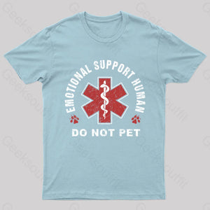 Emotional Support Human T-Shirt Light Blue / S