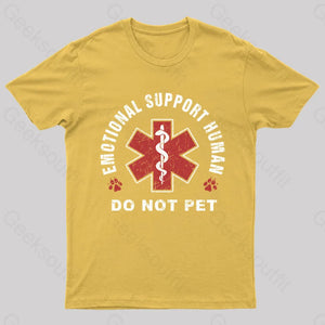 Emotional Support Human T-Shirt Yellow / S