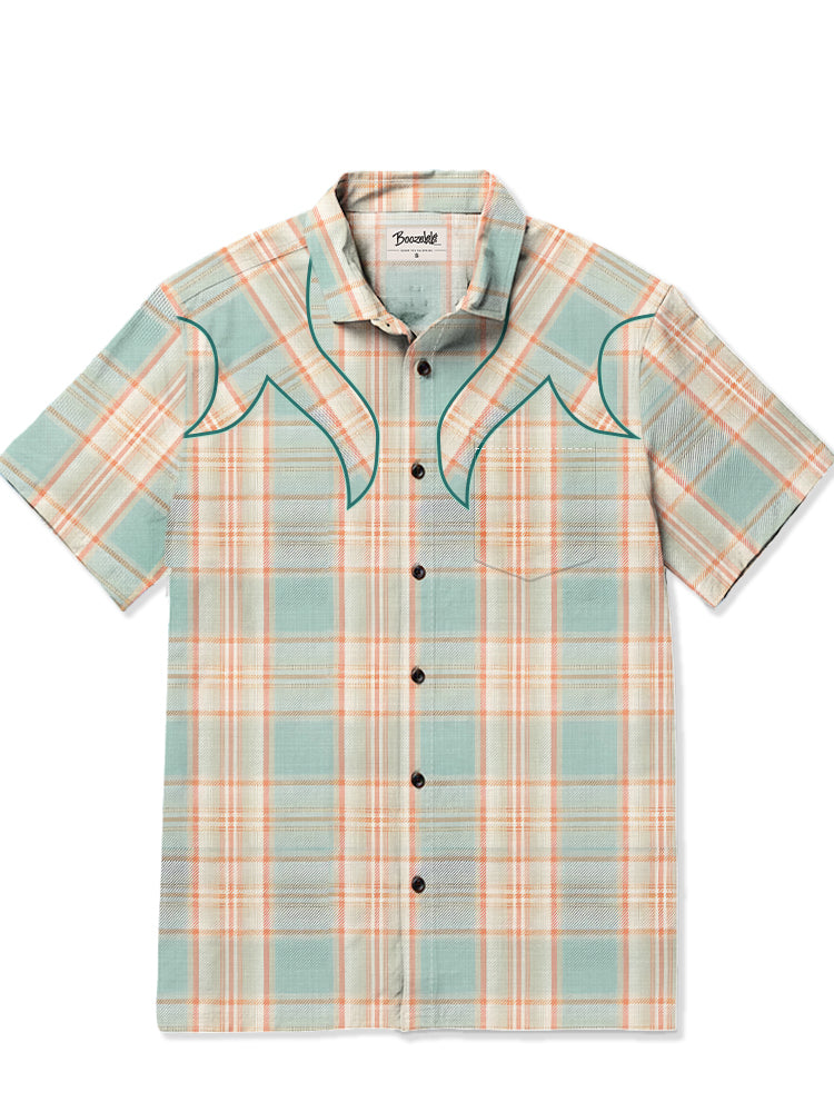 Plaid Cowboy - Slub Linen Shirt