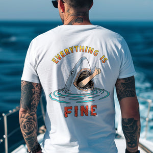 Everything Is Fine Printed Men's T-shirt