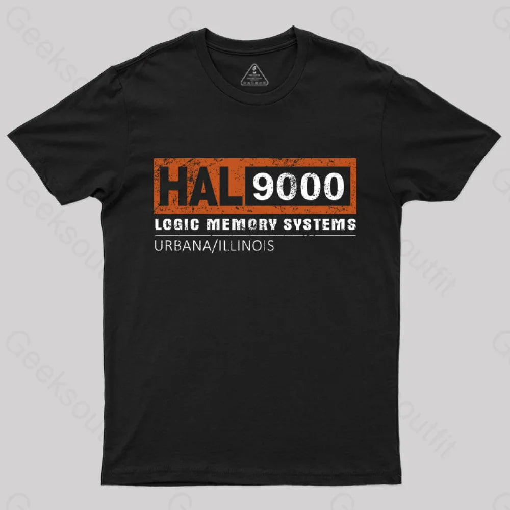 Hal 9000 Distressed Classic T-Shirt Black / S