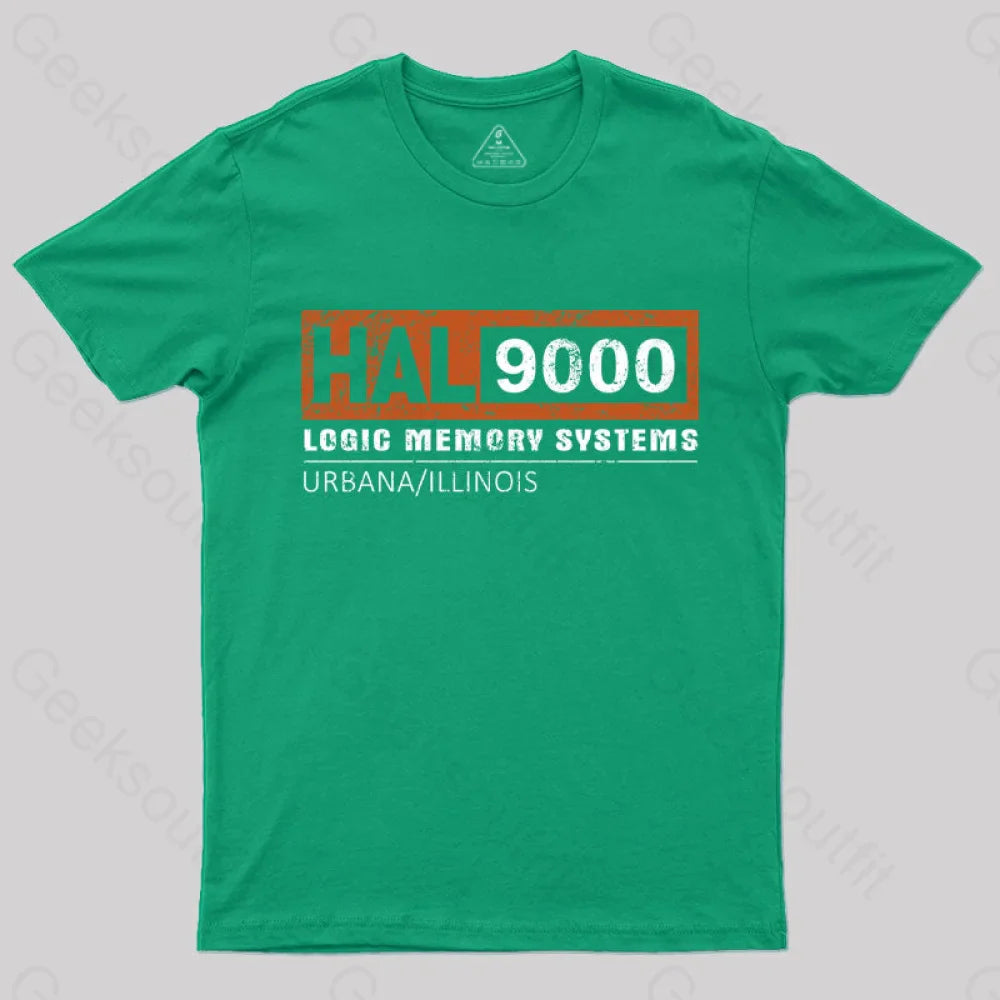 Hal 9000 Distressed Classic T-Shirt Green / S