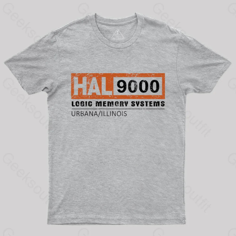 Hal 9000 Distressed Classic T-Shirt Grey / S