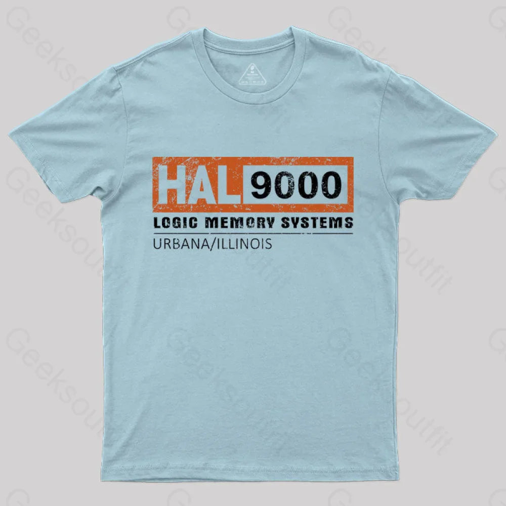 Hal 9000 Distressed Classic T-Shirt Light Blue / S