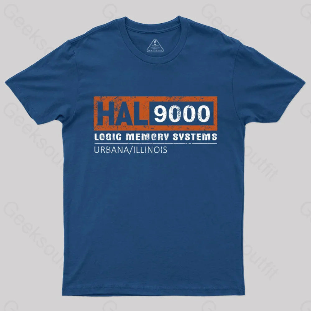 Hal 9000 Distressed Classic T-Shirt Navy / S