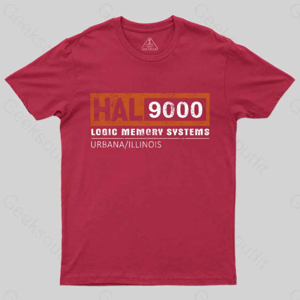 Hal 9000 Distressed Classic T-Shirt Red / S