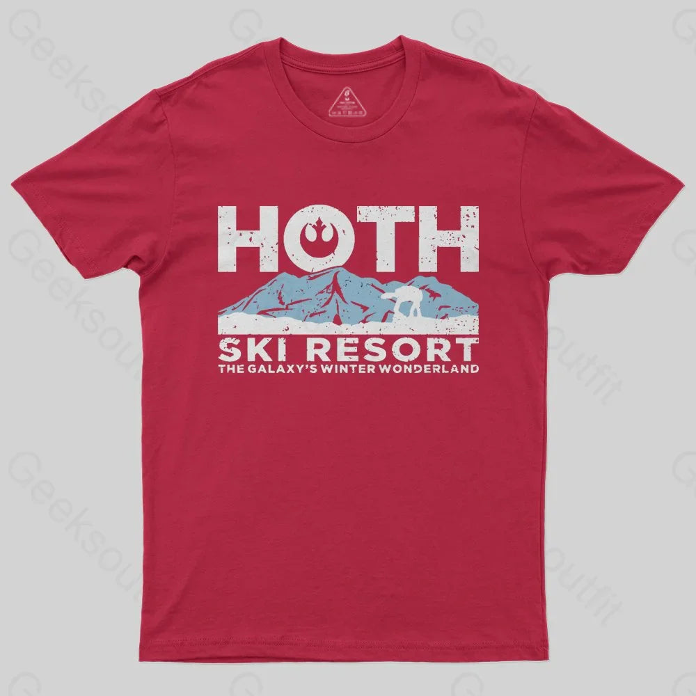 Hoth Ski Resort T-Shirt - Geeksoutfit