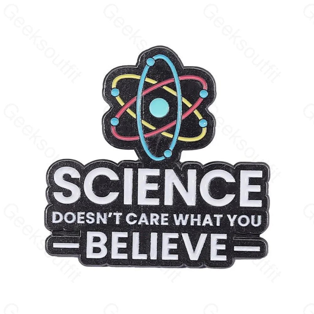 I Love Science Enamel Pins - Geeksoutfit