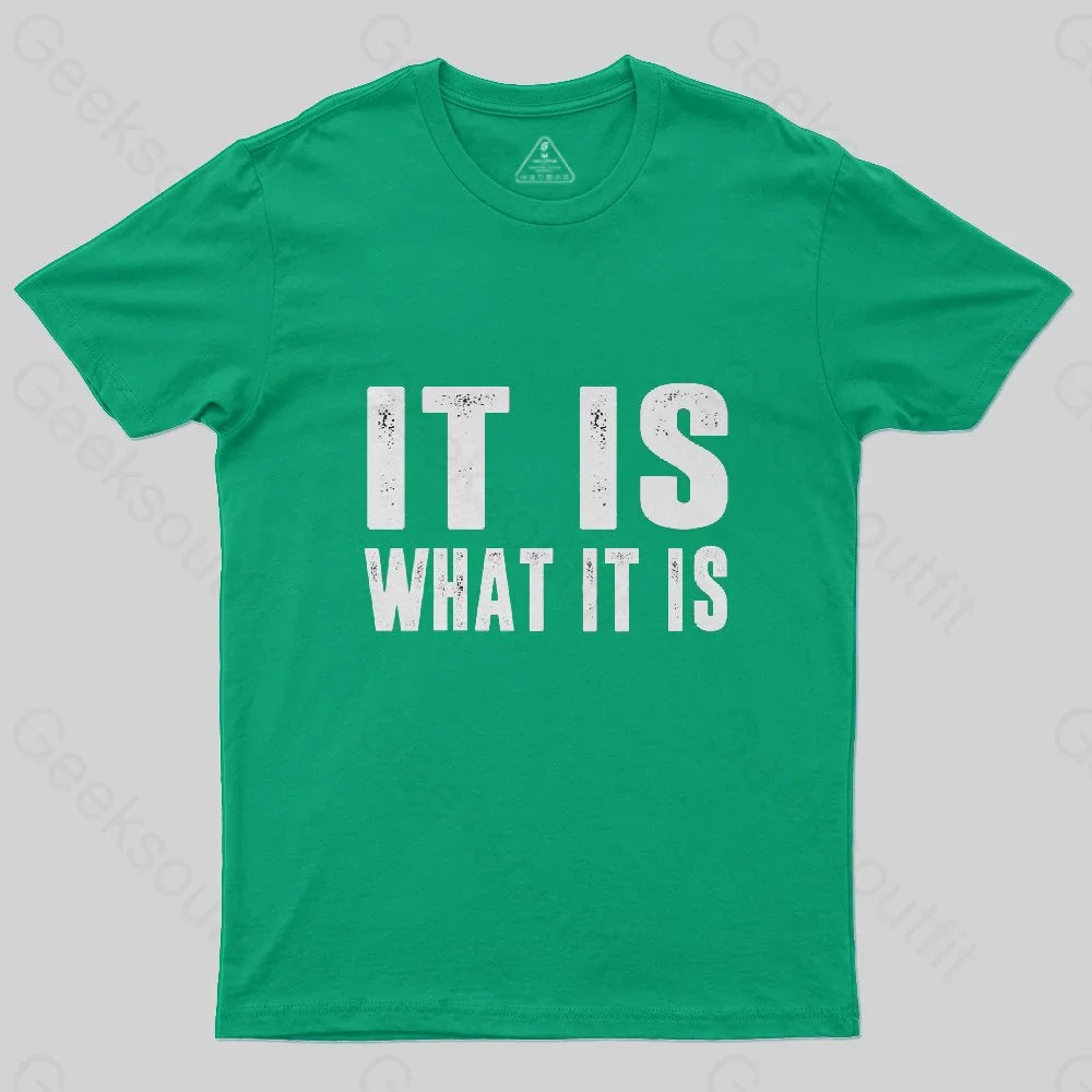 IT IS WHAT IT IS T-Shirt - Geeksoutfit