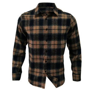 Men's Flannel Plaid Long Sleeve Shirt 26185028X