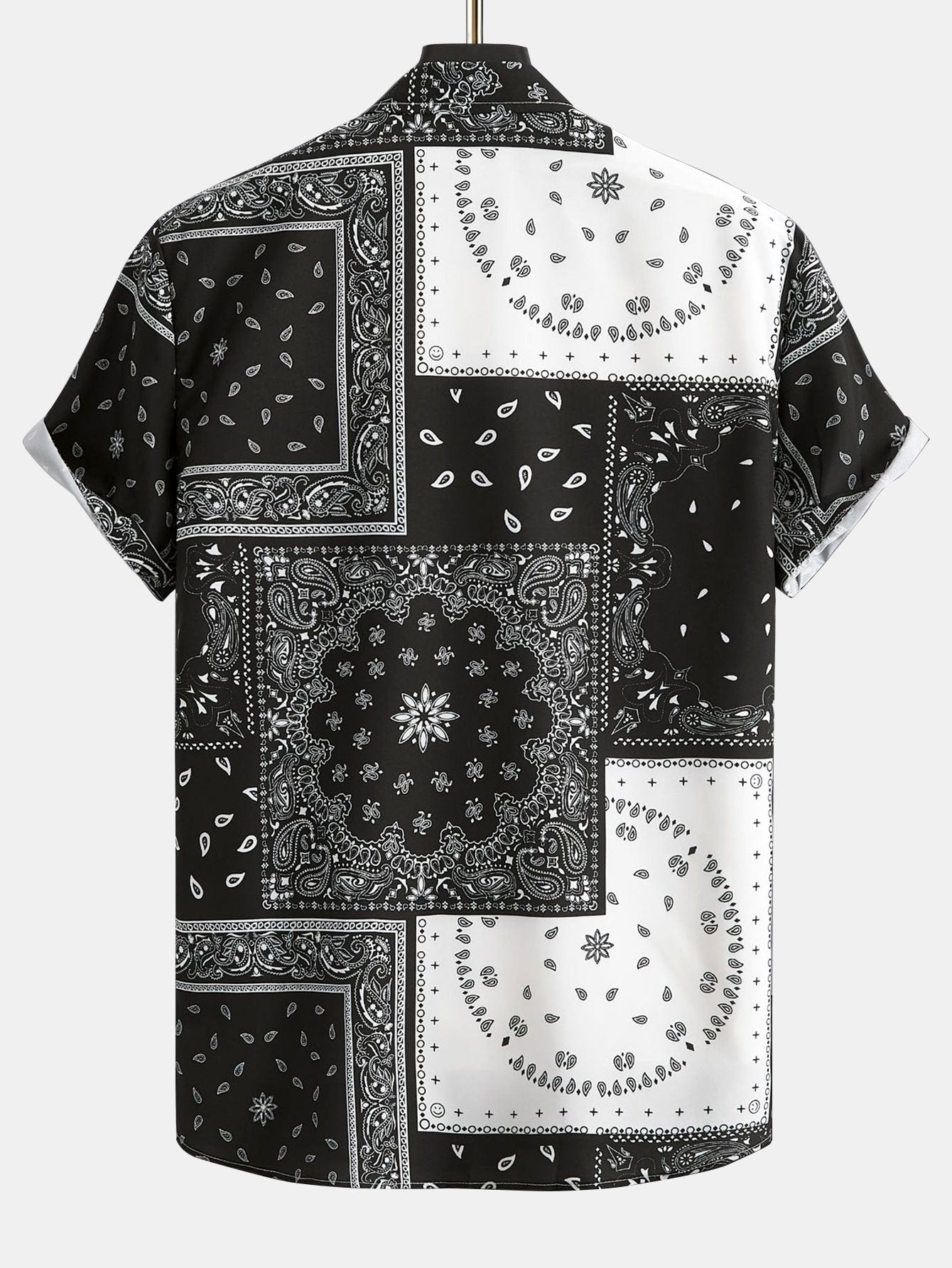 Paisley Print Button Up Shirt #Random Pattern Design#