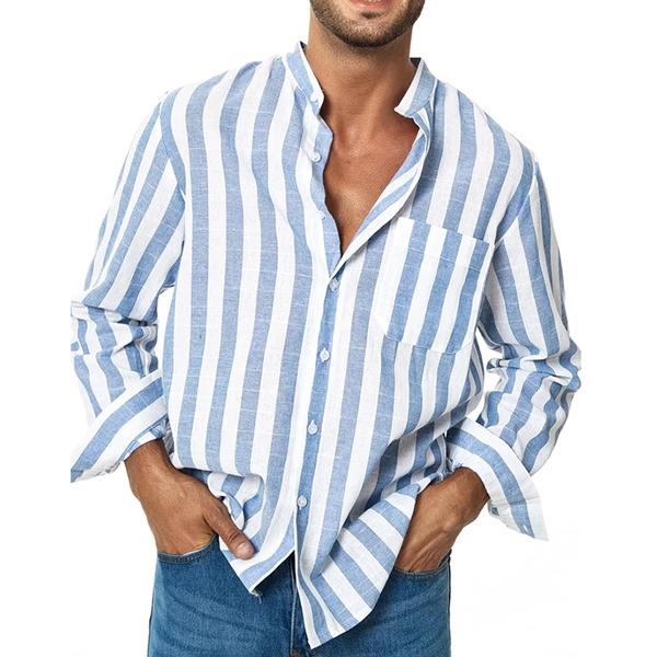 Men's Resort Stripe Short Sleeve Shirt 52193542X