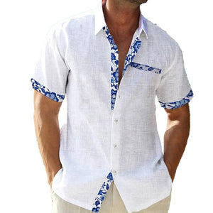 Men's Hawaii Beach Vacation Short Sleeve Cardigan Shirt 51943007X