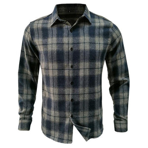 Men's Flannel Plaid Long Sleeve Shirt 26185028X