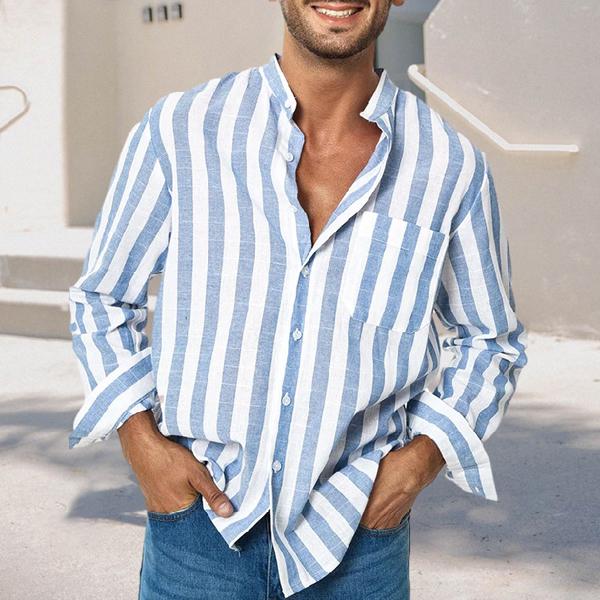 Men's Resort Stripe Short Sleeve Shirt 52193542X