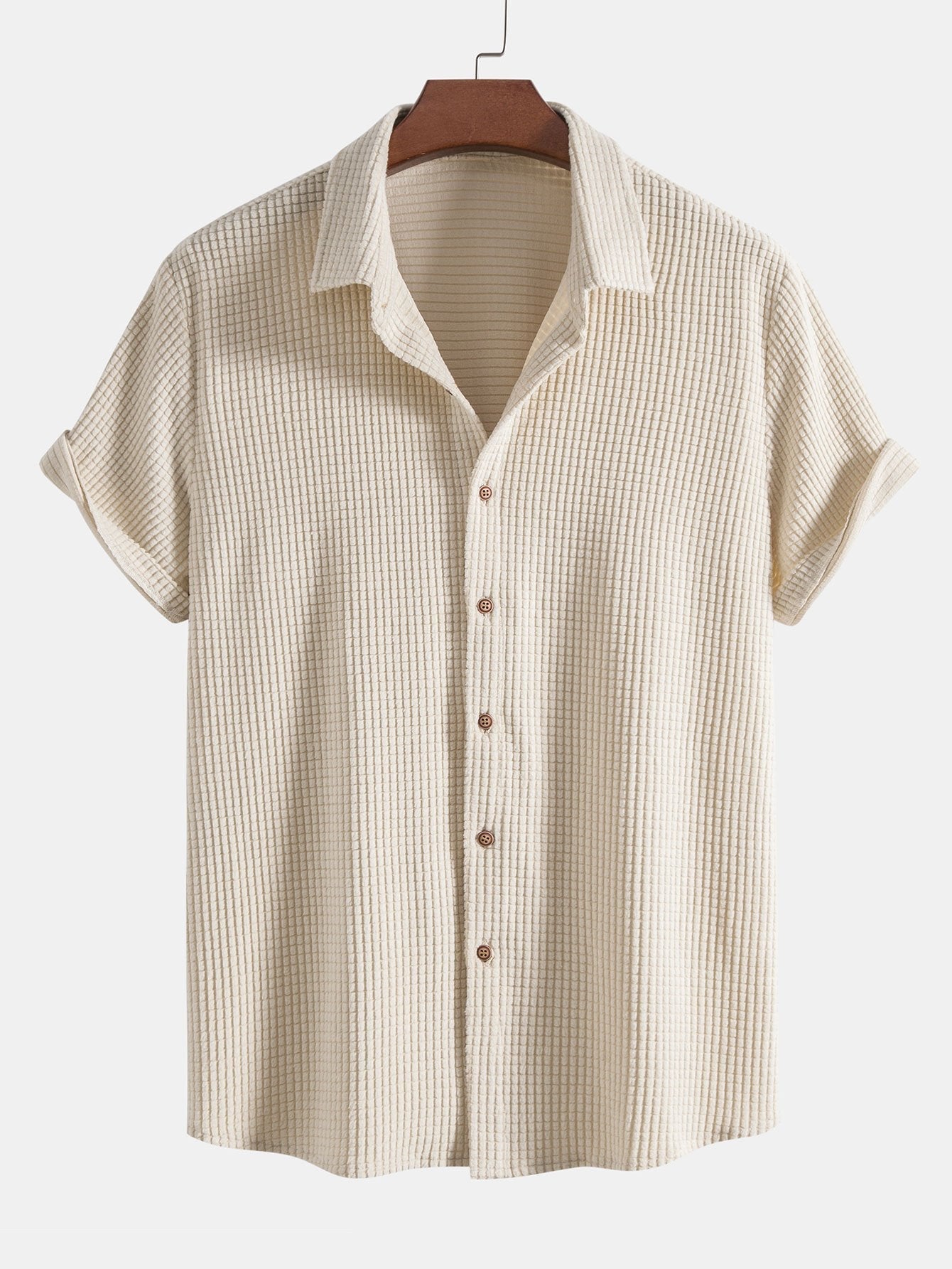 Waffle Button Up Shirt