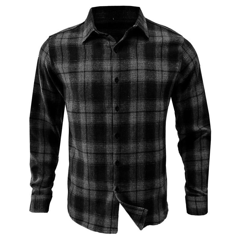 Men's Flannel Plaid Long Sleeve Shirt 26185028X