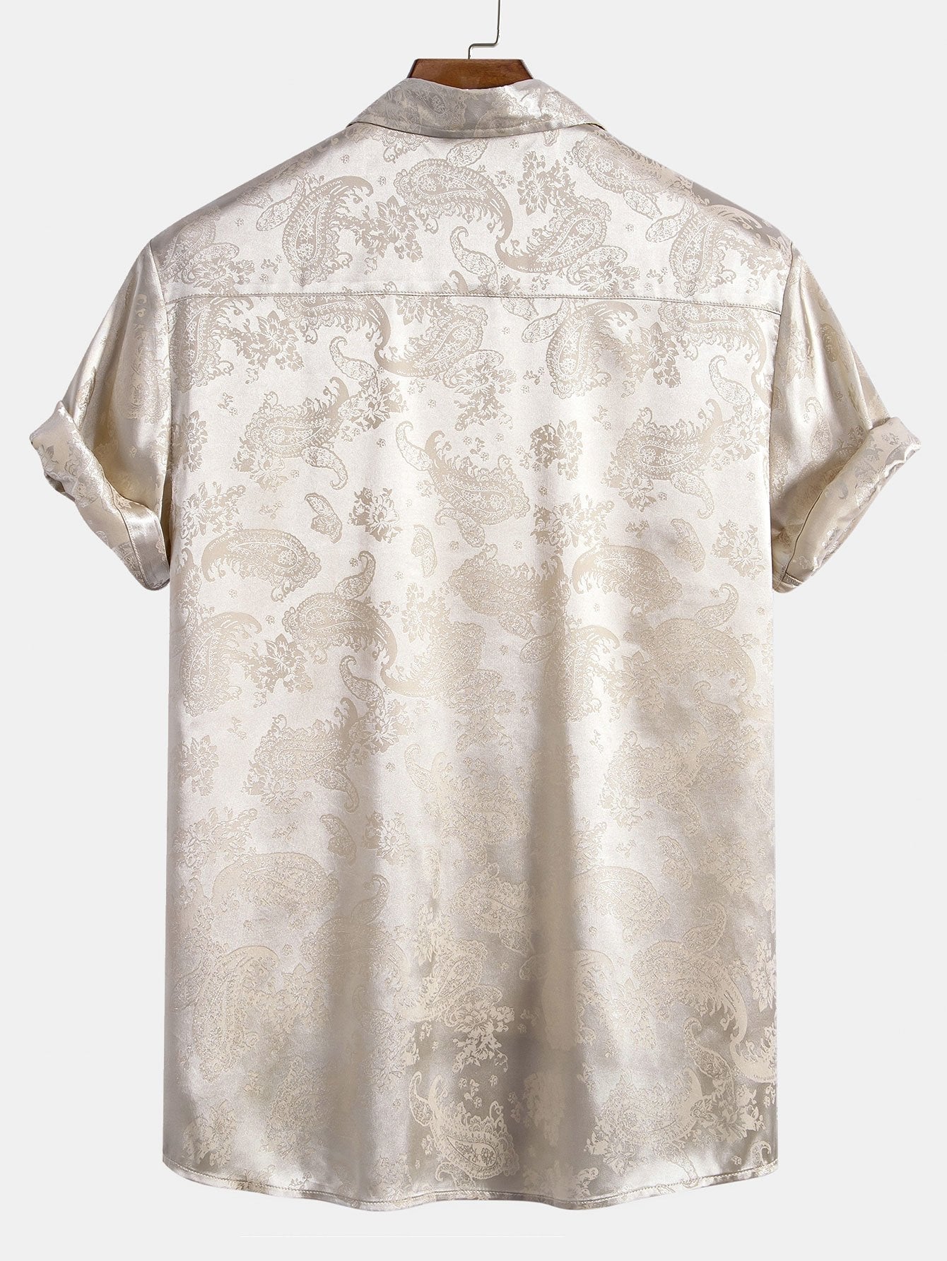 Paisley Print Satin Shirt