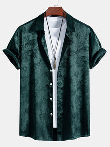 Paisley Print Satin Shirt