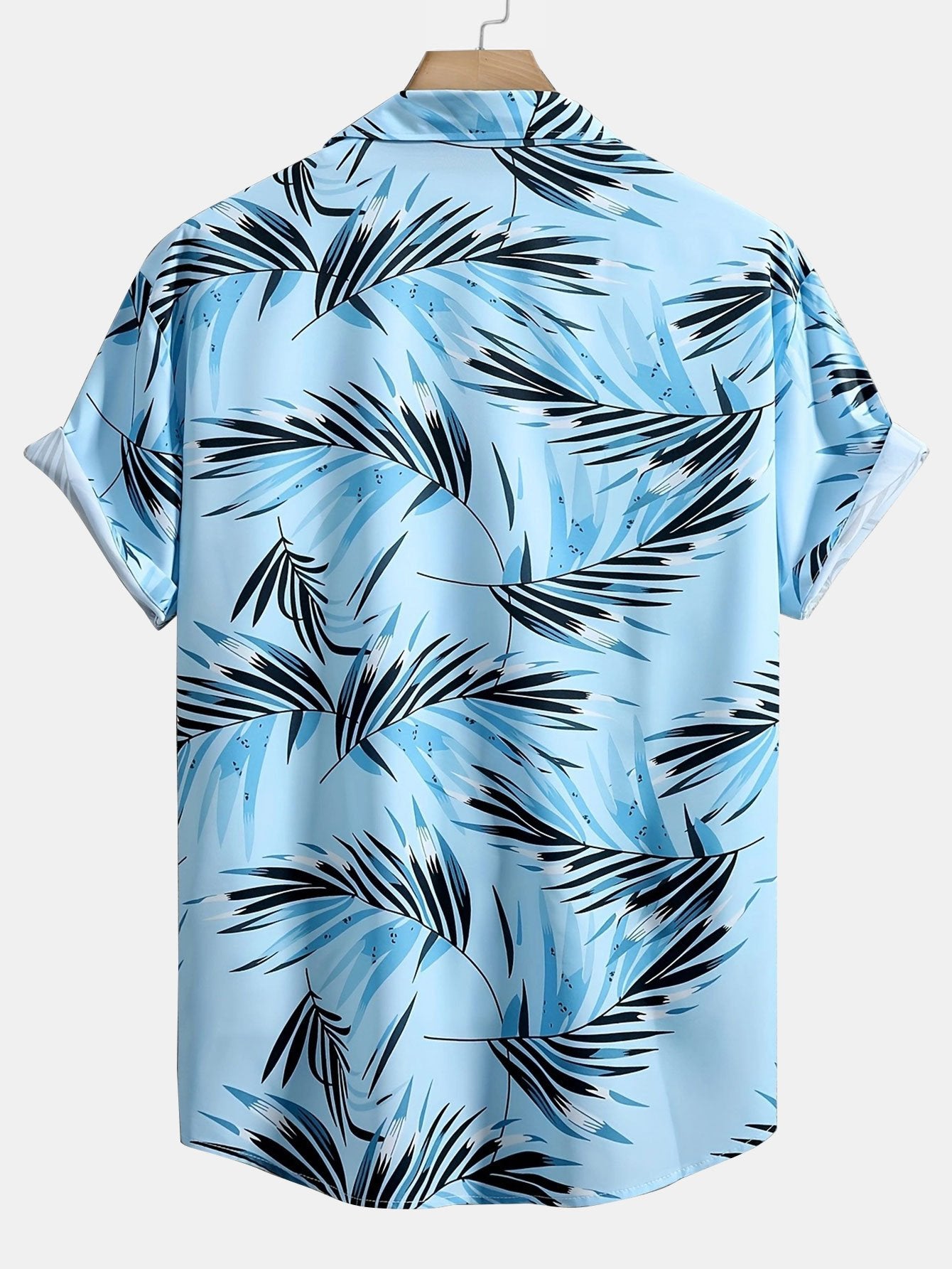 Leaf Print Button Up Shirt