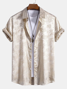 Paisley Print Satin Shirt